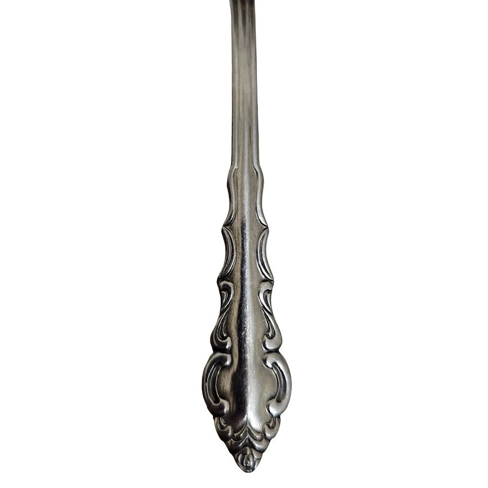 Stanley Roberts Melody Flatware Set/10 mixed Rogers floral scrolls black accent - Picture 2 of 9